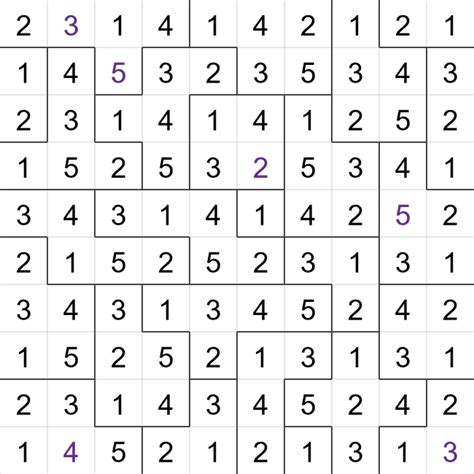 Daily Medium Suguru Puzzle for Tuesday 25th June 2024 (Easy).